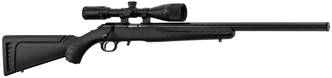 Carabine à verrou Ruger American Rimfire Cal. 22LR 22'' 1/2''-28 + Lunette 3-9x40, vue 2
