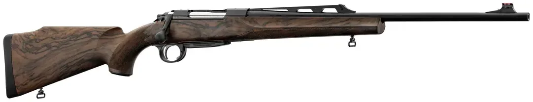 Carabine de chasse Renato Baldi CF01 de battue à crosse aspect bois avec canon fileté - Chargeur fixe