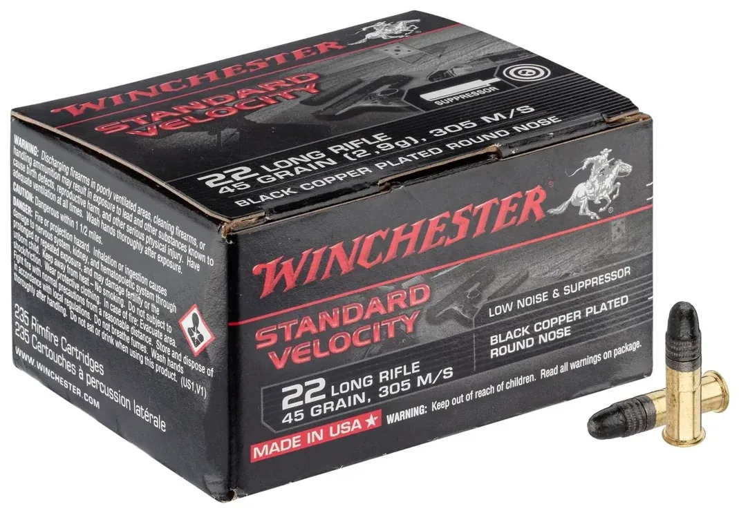 Cartouches 22 LR Black Copper plated round nose