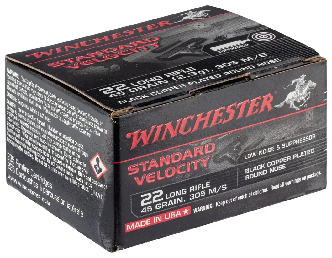 Cartouches 22 LR Black Copper plated round nose, vue 2