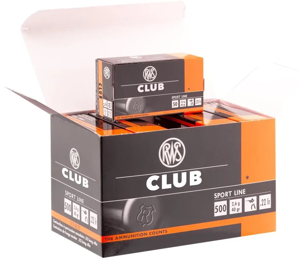 Cartouches .22 LR RWS Club