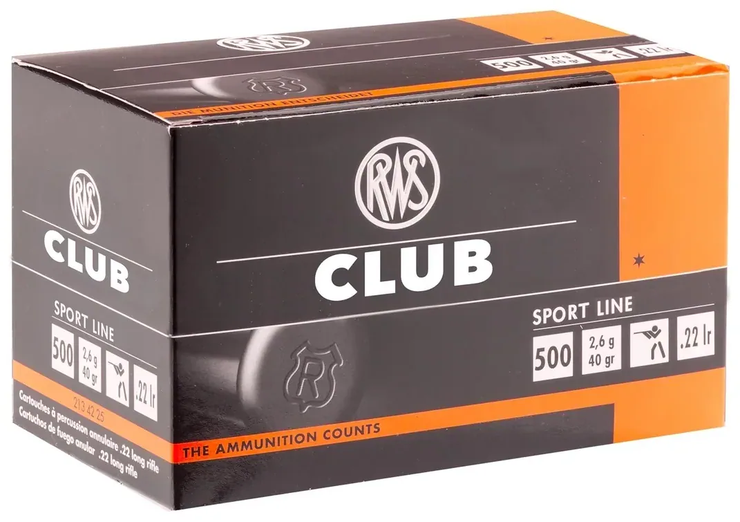 Cartouches .22 LR RWS Club, vue 2