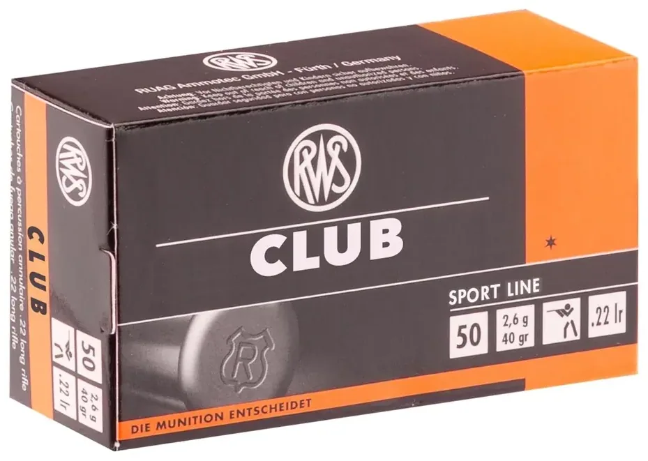 Cartouches .22 LR RWS Club, vue 3