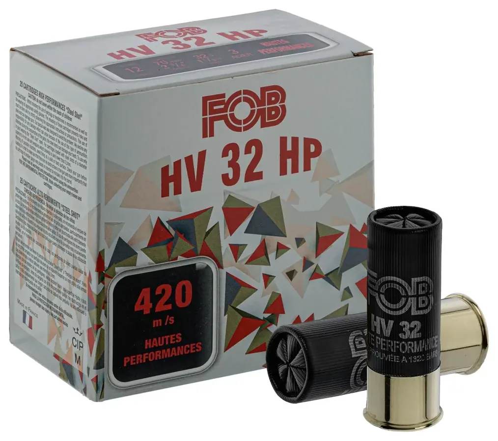 Cartouches Fob HV Acier haute performance - Cal. 12/70