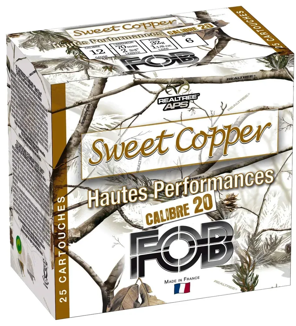 Cartouches Fob Sweet Copper Hautes Performances - Cal. 20/70