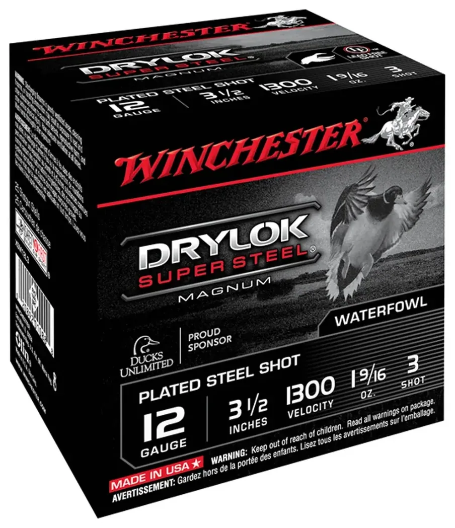 Cartouches Winchester Drylock Acier nickelé - Cal. 12/76 & 12/70 Hautes Performances