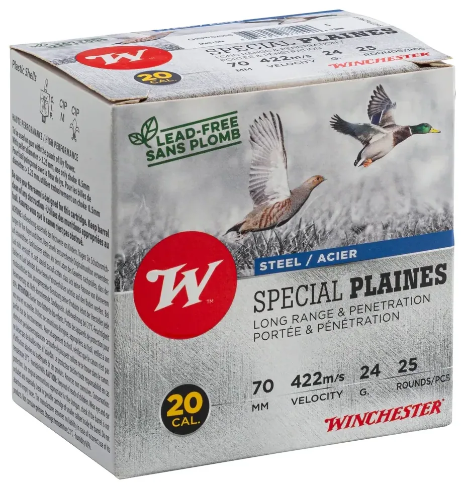 Cartouches Winchester Steel spécial plaines 20/70 24g, vue 2