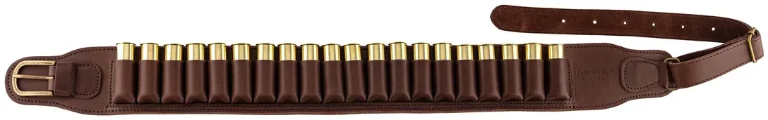 Cartouchière cuir gras à tubes pour cartouches Cal. 12 ou 20 - Country Sellerie