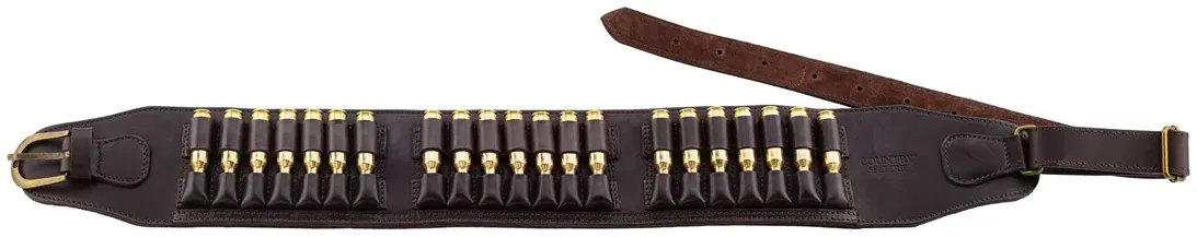 Cartouchière cuir gras pour 21 balles - Country Sellerie