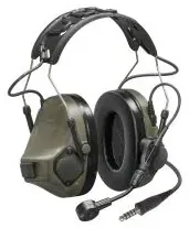 Casque 3M Peltor COMTAC VIII avec Micro et Câble NATO - Vert