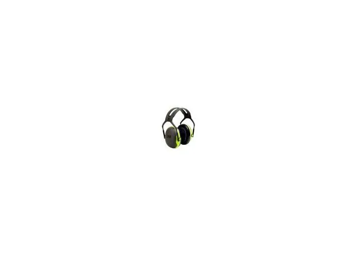 Casque peltor x4a - Noir/Vert fluo, vue 2