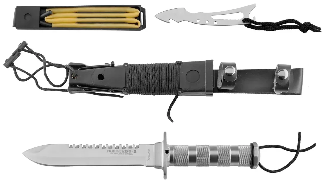 Couteau de survie combat King II Inox