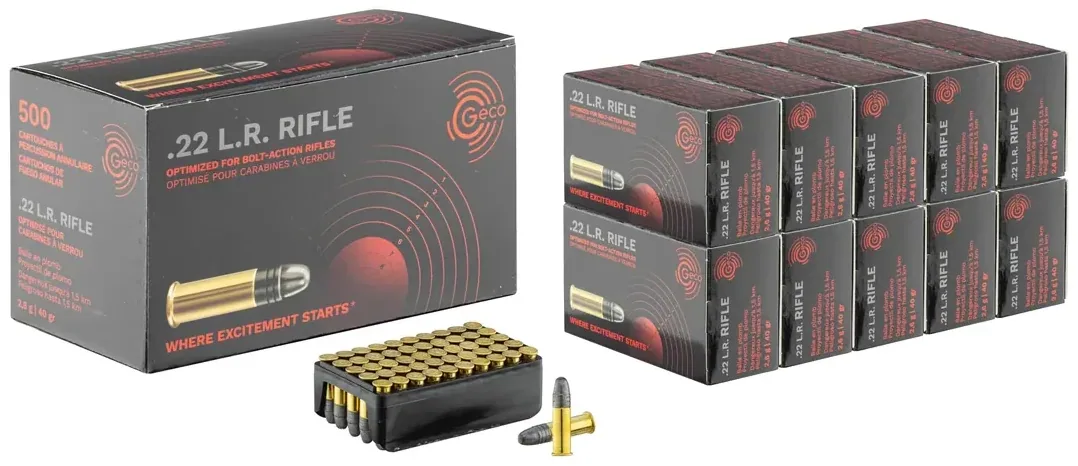 GECO Munitions .22 LR Rifle 40 gr / 2.6 g
