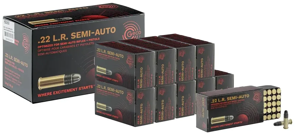 GECO Munitions .22 LR Semi-Auto 40 gr / 2.6 g