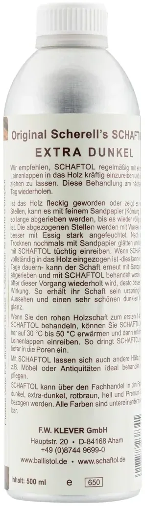 Huile pour bois 500 ml - Schaftol, vue 2