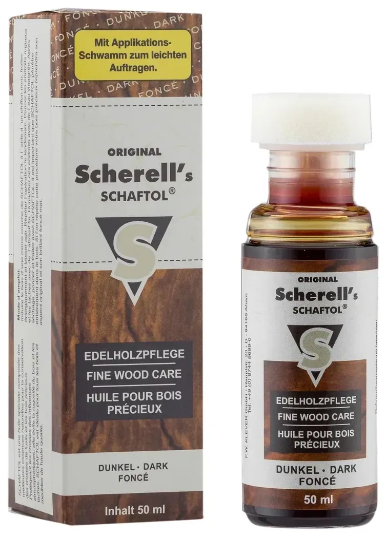 Huile pour bois teinte foncé - Schaftol