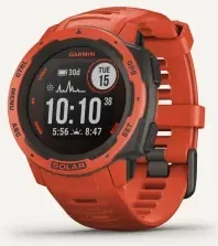 Montre gps multi-fonction Garmin instinct solar - Rouge