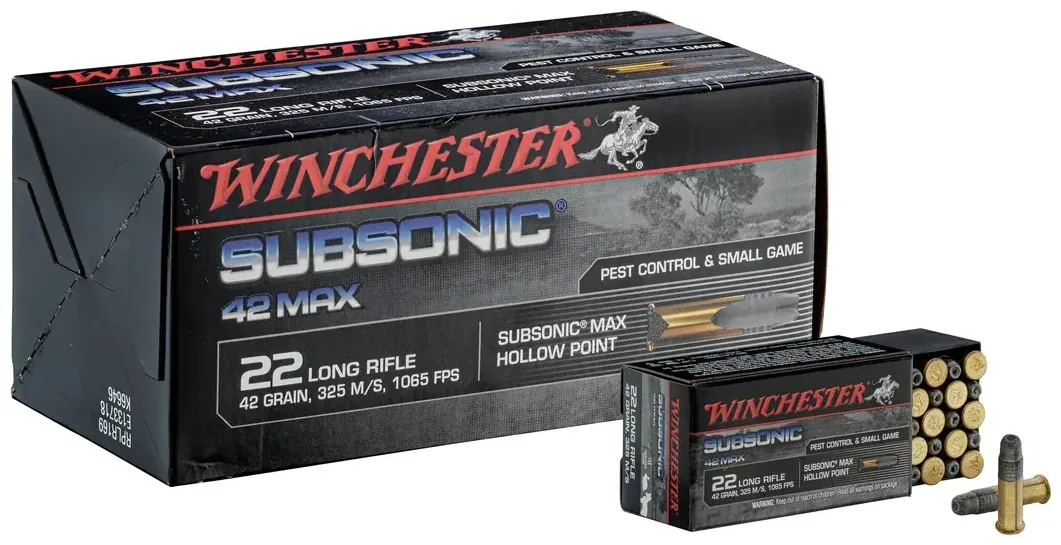 Munitions Subsonic cal. 22 LR 42 grains