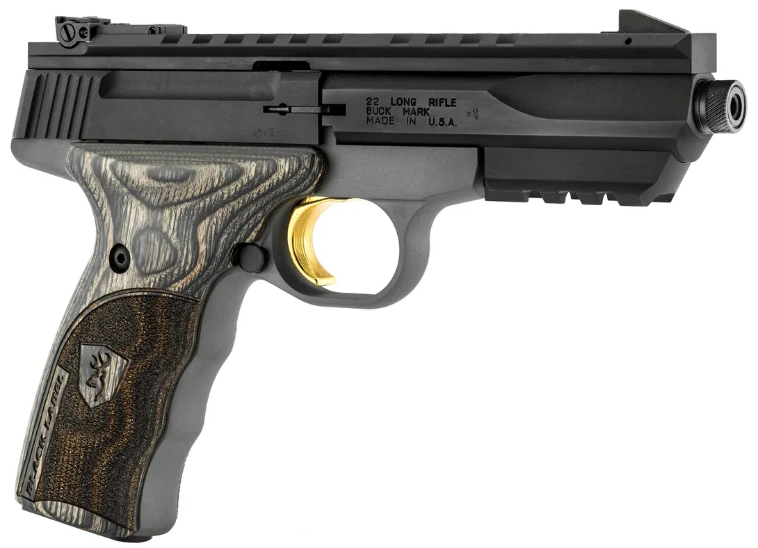 Pistolet de tir Browning Buck Mark Black Label .22 LR fileté