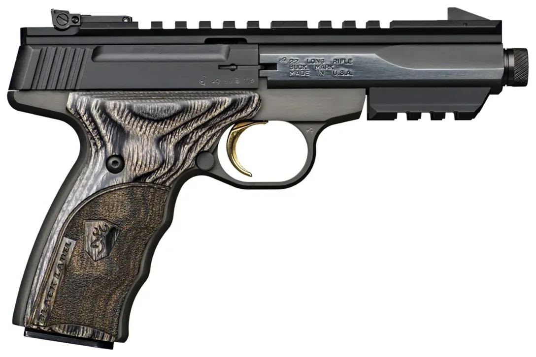 Pistolet de tir Browning Buck Mark Black Label .22 LR fileté, vue 2