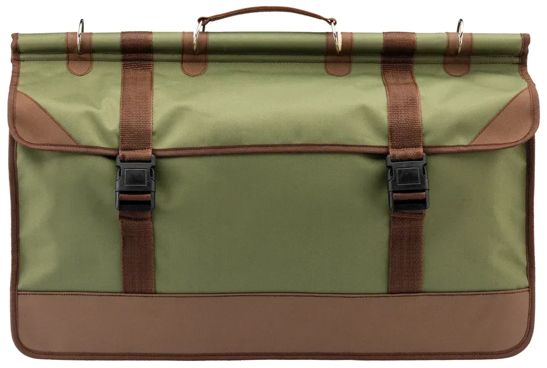 Sac de battue vert/marron en toile - Country, vue 2