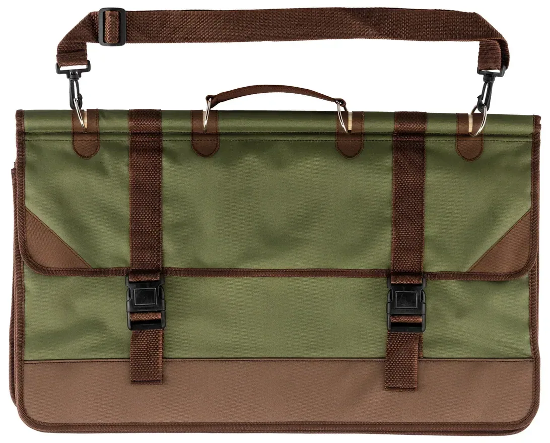 Sac de battue vert/marron en toile - Country, vue 3